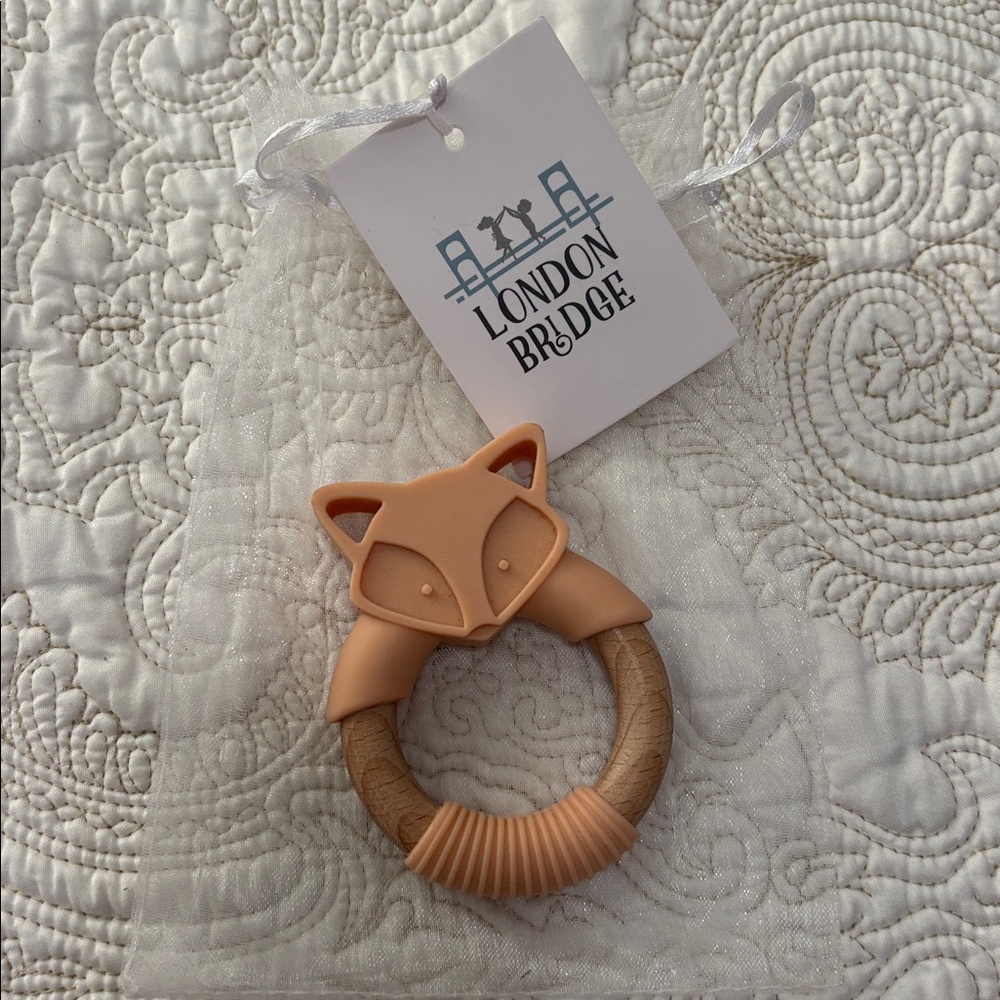 Gray Fox Teether Ring